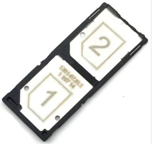 1 шт. для SONY C3 S55T S55U D2502 D2533 слот для sim-карты ядро один двойной лоток для sim-карты слот Держатель адаптера - Цвет: Dual card tray