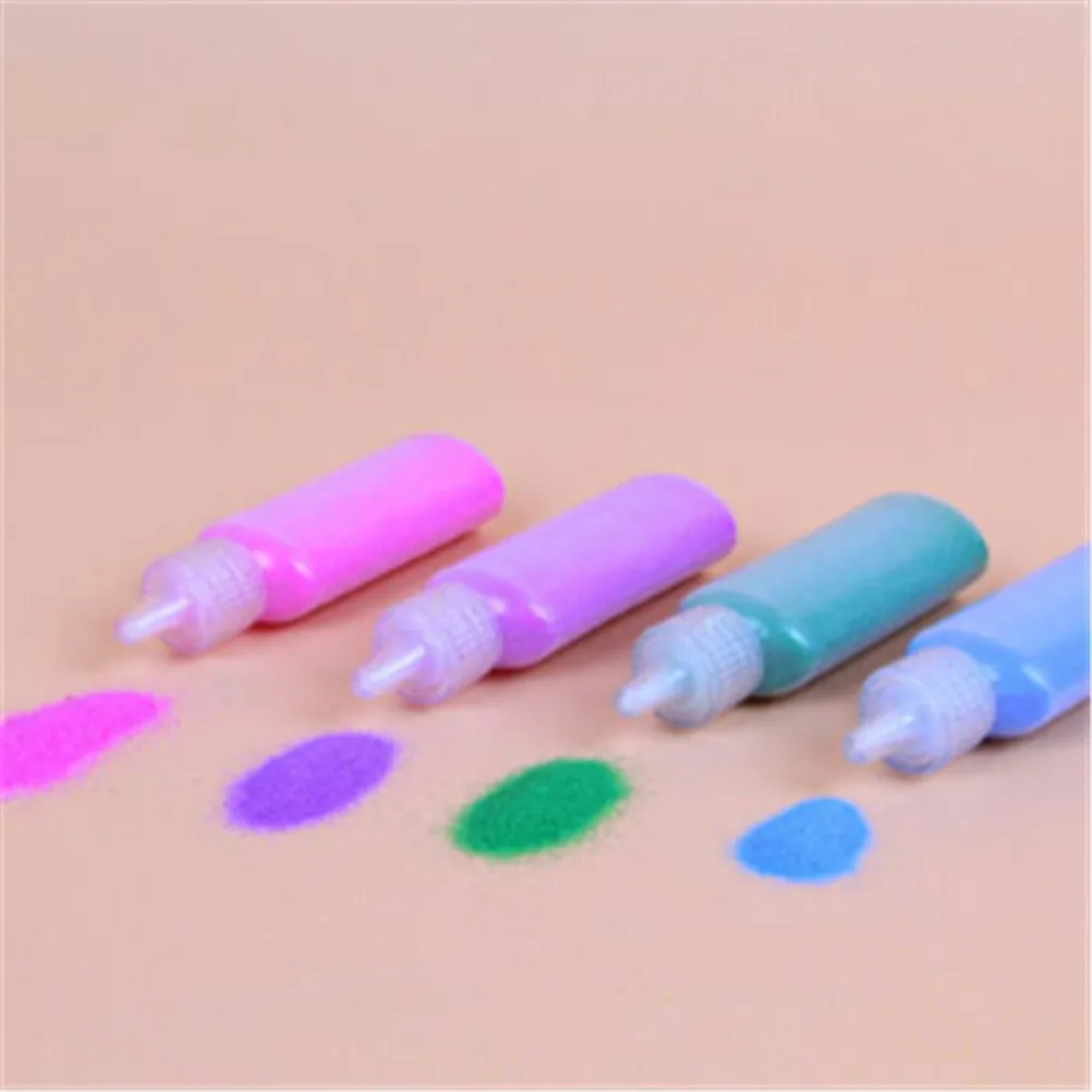 

Different Colors Sand Mixed 12/ 24 Colored Sand Art Kit For Sand Painting Sand Drawing Art For Boys Girl Educational Toys