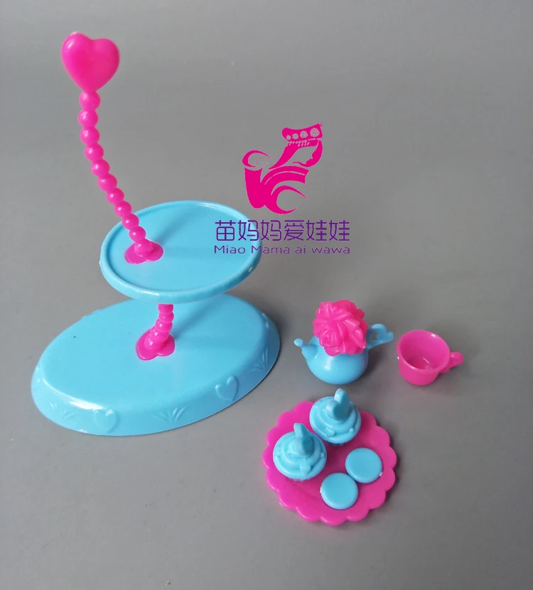 Аксессуары для кукол Барби 4 шт./компл. куклы Monster High подставка тортов игровой