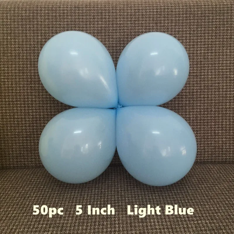50 pcs Light Blue SL3300 5 дюймов 1,1 г 50 шт синие желтые шары вечерние шары для свадебного украшения Глобус День рождения украшения Воздушные шары Ballonnen B22 - Цвет: 50 pcs Light Blue