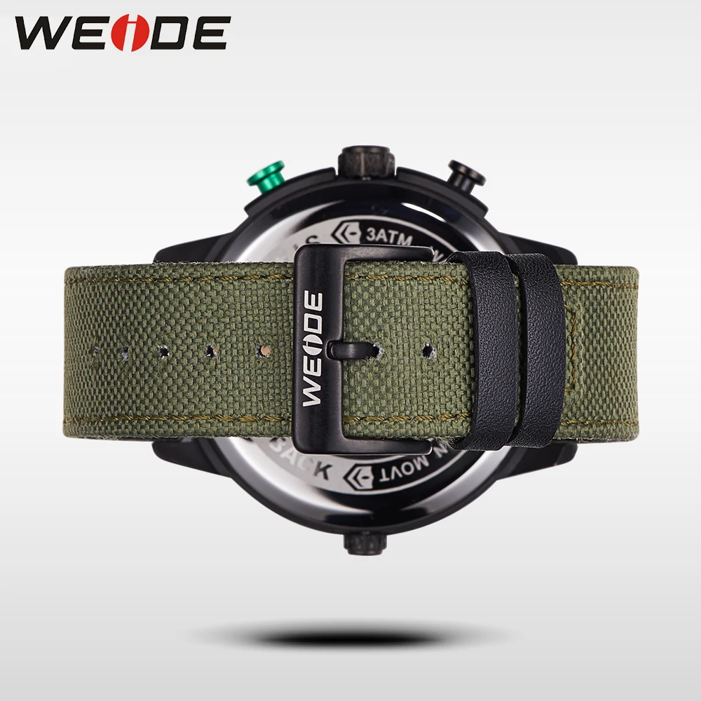 WEIDE Новые оригинальные нейлоновые мужские спортивные часы Отображение даты три