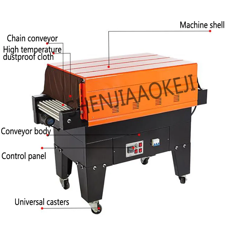 1PC Thermal Shrinking Machine Jet shrink film packaging machine Heat shrinkable tableware heat 220V/380V |