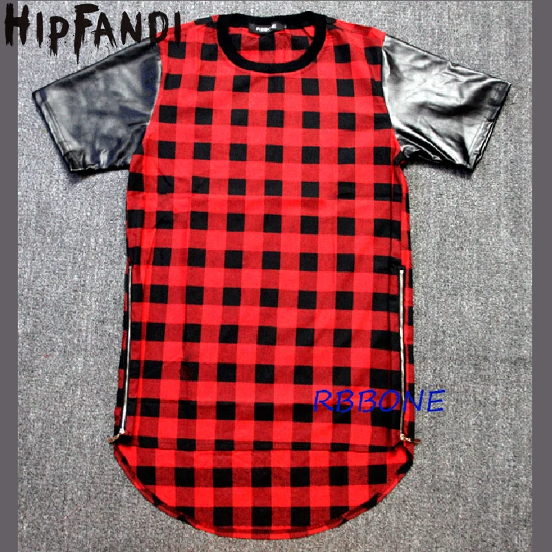 Футболка Мужская/Женская в клетку стиле хип хоп|hip hop|oversize ment-shirt oversize |