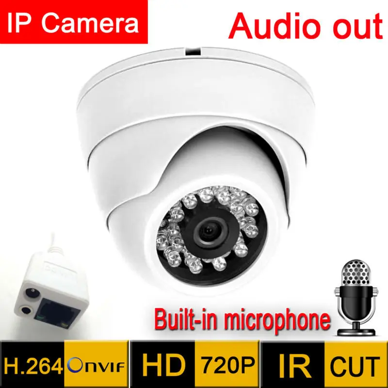 Мини ip камера 1280*720 HD с микрофоном и аудио выходом|surveillance camera housings|cameras viewsurveillance
