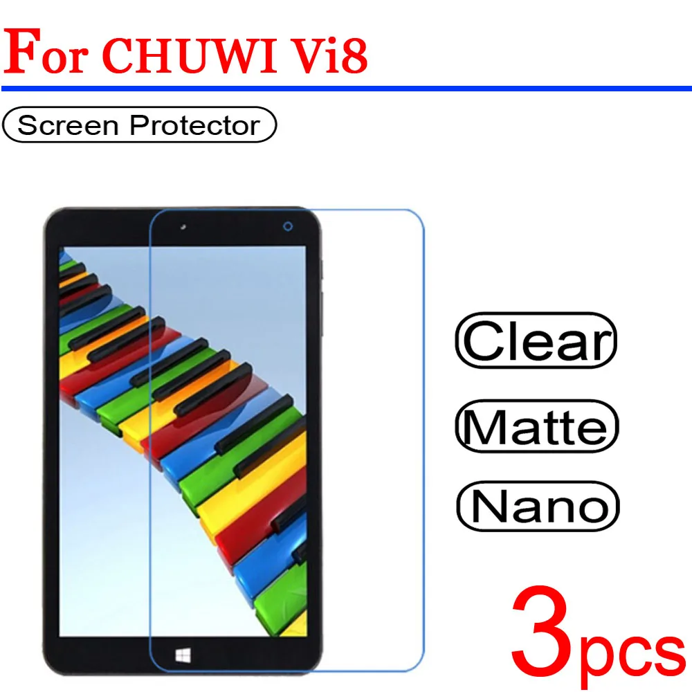 3 шт. ультра прозрачное мягкое для Chuwi Hi8 PRO Vi8 PLUS защитное покрытие ЖК-экрана