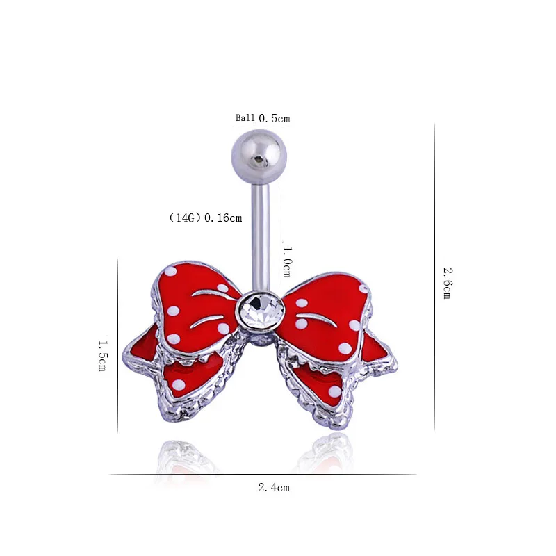 1 шт. серьги гвоздики из хирургической стали 14 г|piercing nombril argent|piercing nombrilnavel earring |