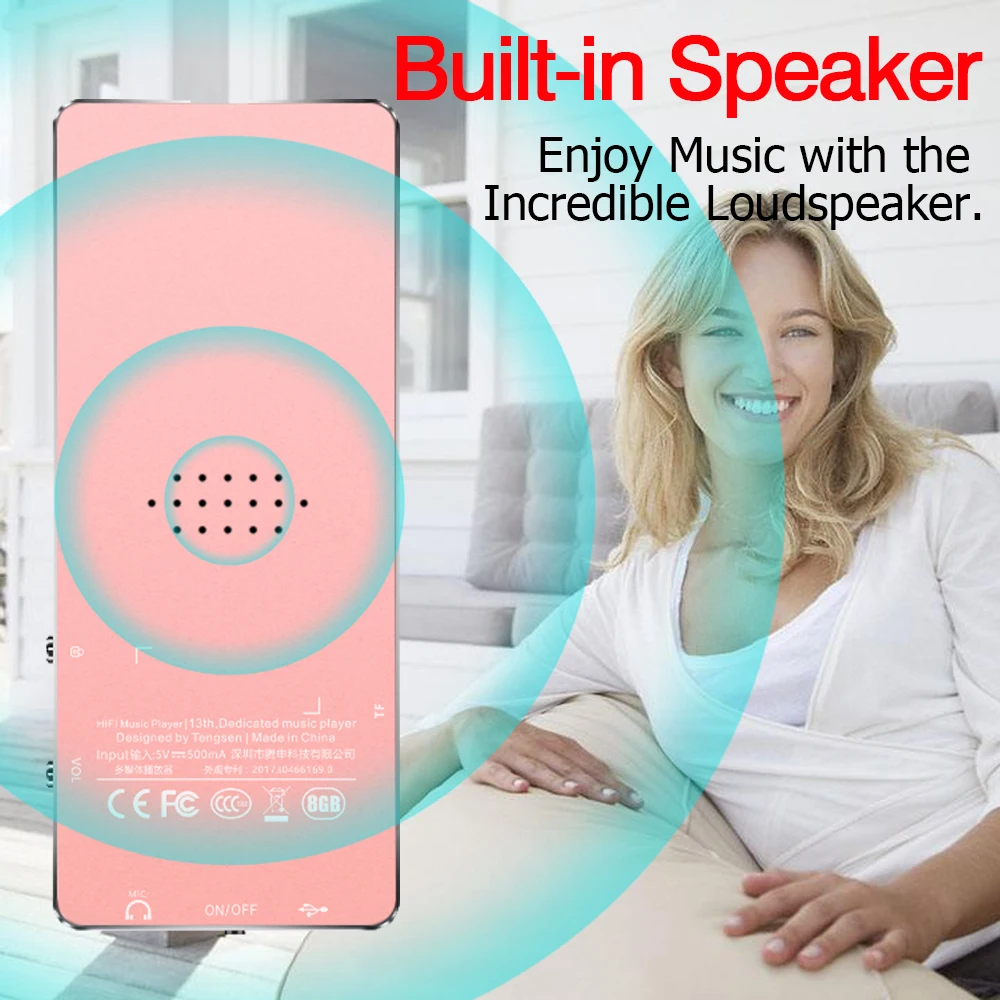 Портативный mp3 плеер с Bluetooth 4 2 и сенсорными клавишами 1 8 дюйма|MP3-плееры| |