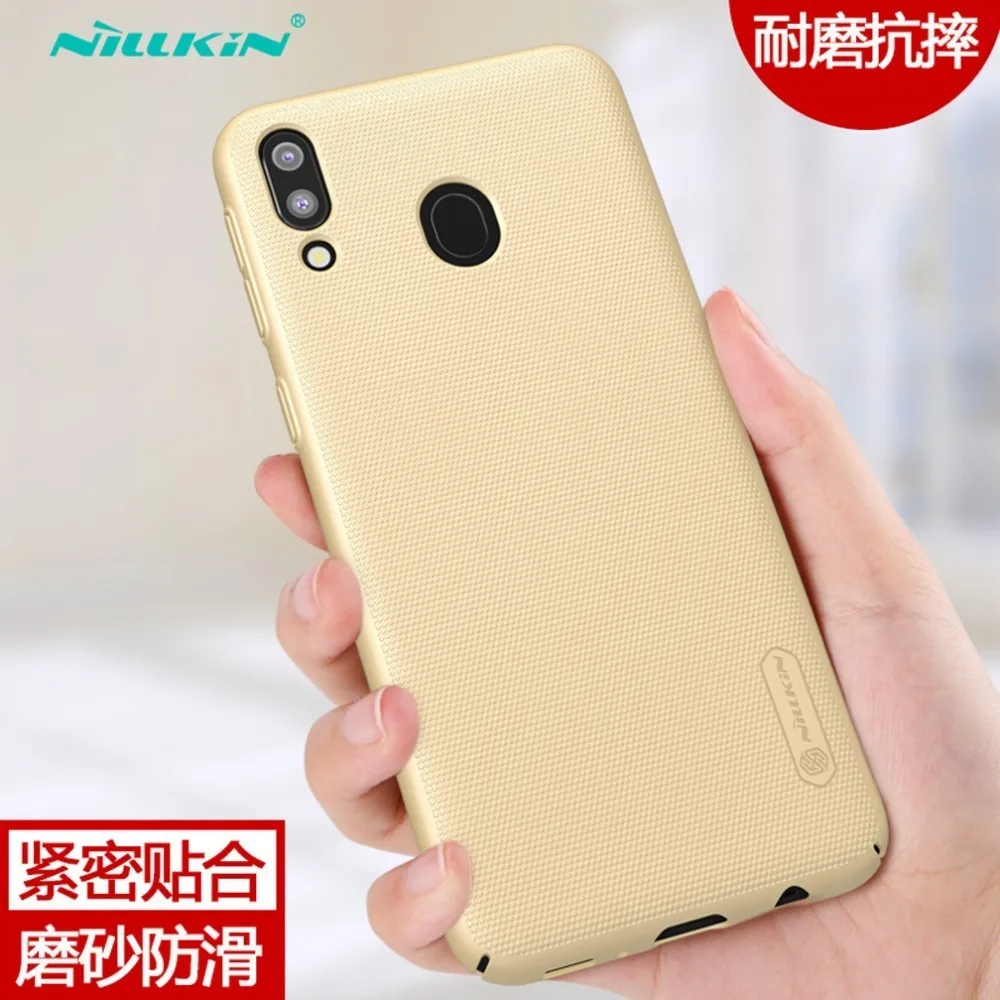Чехол Nillkin для samsung M20 матовый защитный жесткий противоударный чехол с защитой от отпечатков пальцев для samsung Galaxy M20 чехол - Цвет: Gold