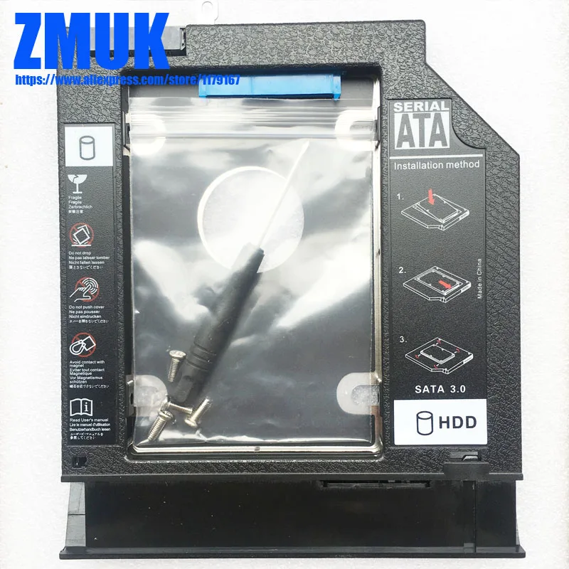 

Новый адаптер SSD HDD Caddy с лицевой панелью для Lenovo Ideapad V510-14IKB Series
