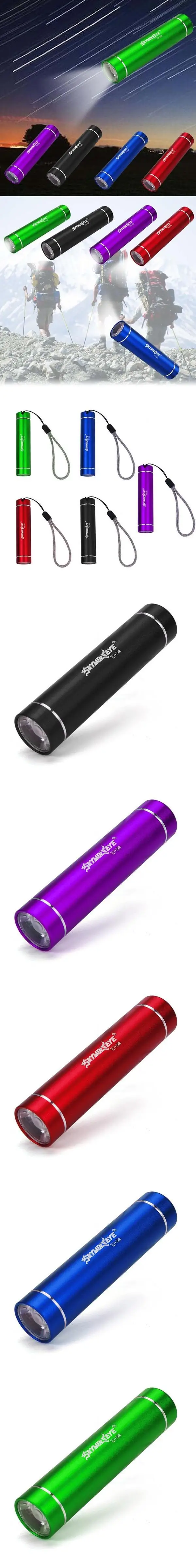 SKYWOLFEYE светодиодный фонарик ручной фокусировки XPE светодиодный 1AA фонарик 1200LM алюминиевый портативный красный синий черный фиолетовый зеленый