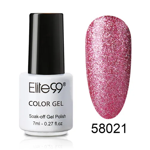 58021 Elite99 Bling 7 мл неоновый Гель-лак для ногтей 12 цветов замачиваемый УФ светодиодный Гель-лак для нейл-арта Vernis долговечные гель-лаки - Цвет: 58021