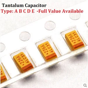 10PCS Tantalum Capacitor Type A 106 10V 10UF 10V SMD 3216 Capacitance 10V10UF 1206 Capacitors 10UF10V