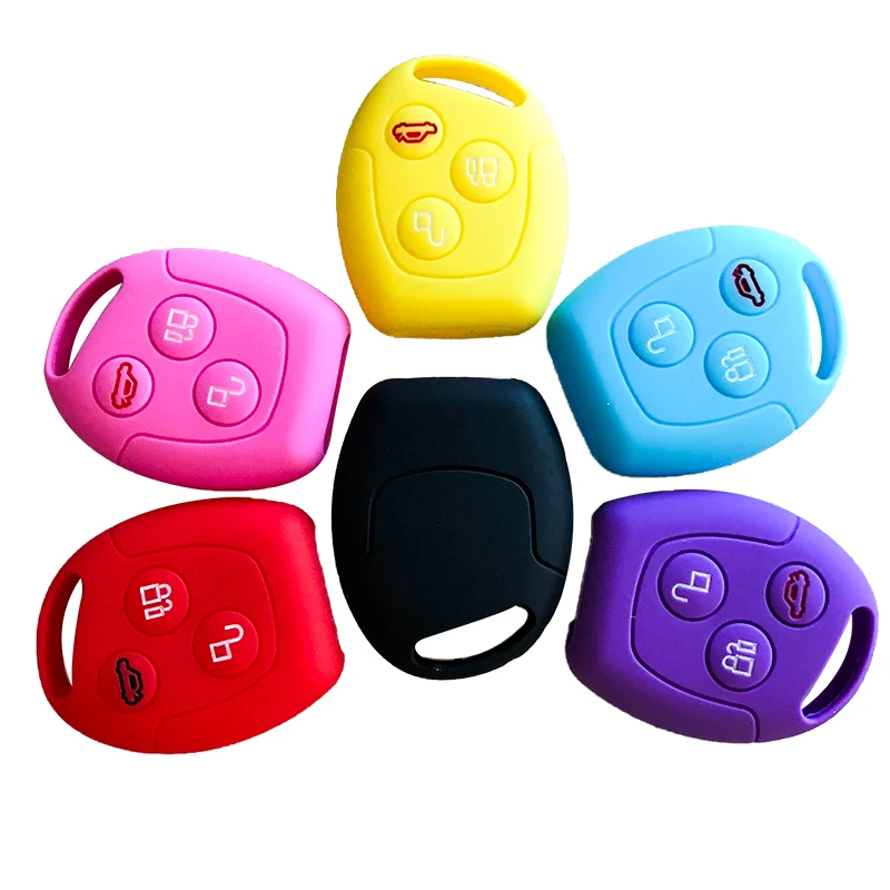 Силиконовый защитный держатель RMLKS для автомобильного ключа чехол-сумка Ford Fusion