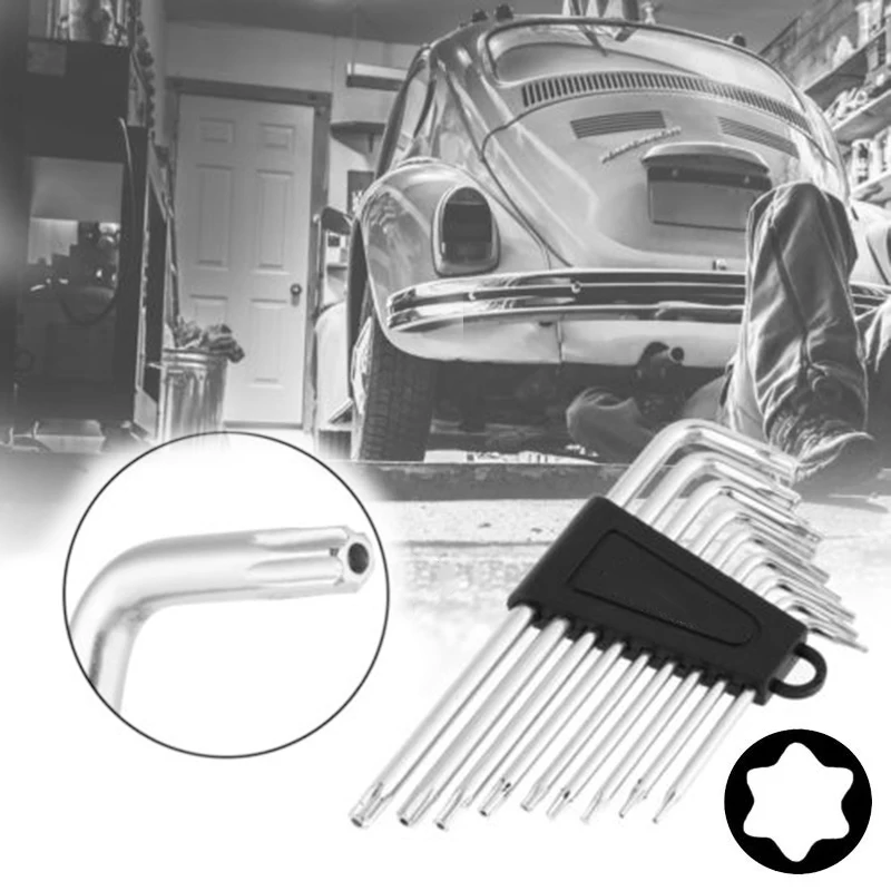New 9Pc Set Mini Micro Hexagon Hex Key Wrench Screwdriver Tool Kit L-Shape ❉ | Инструменты