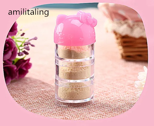 Чехол для макияжа Hello Kitty дорожный ухода за кожей лосьона пустой с 3 интервалами