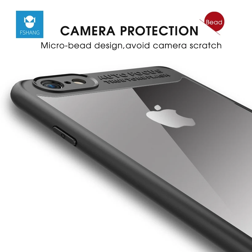 Fshang чехол для iPhone 6S Роскошные ультра тонкий HD ПК назад и ТПУ силиконовый Apple IPhone