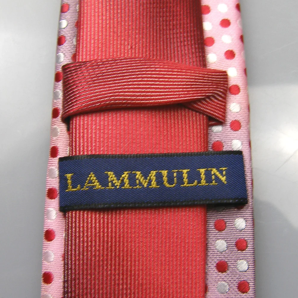 Мужские галстуки LAMMULIN красный Узел контрастный розовый с серебристым/красным