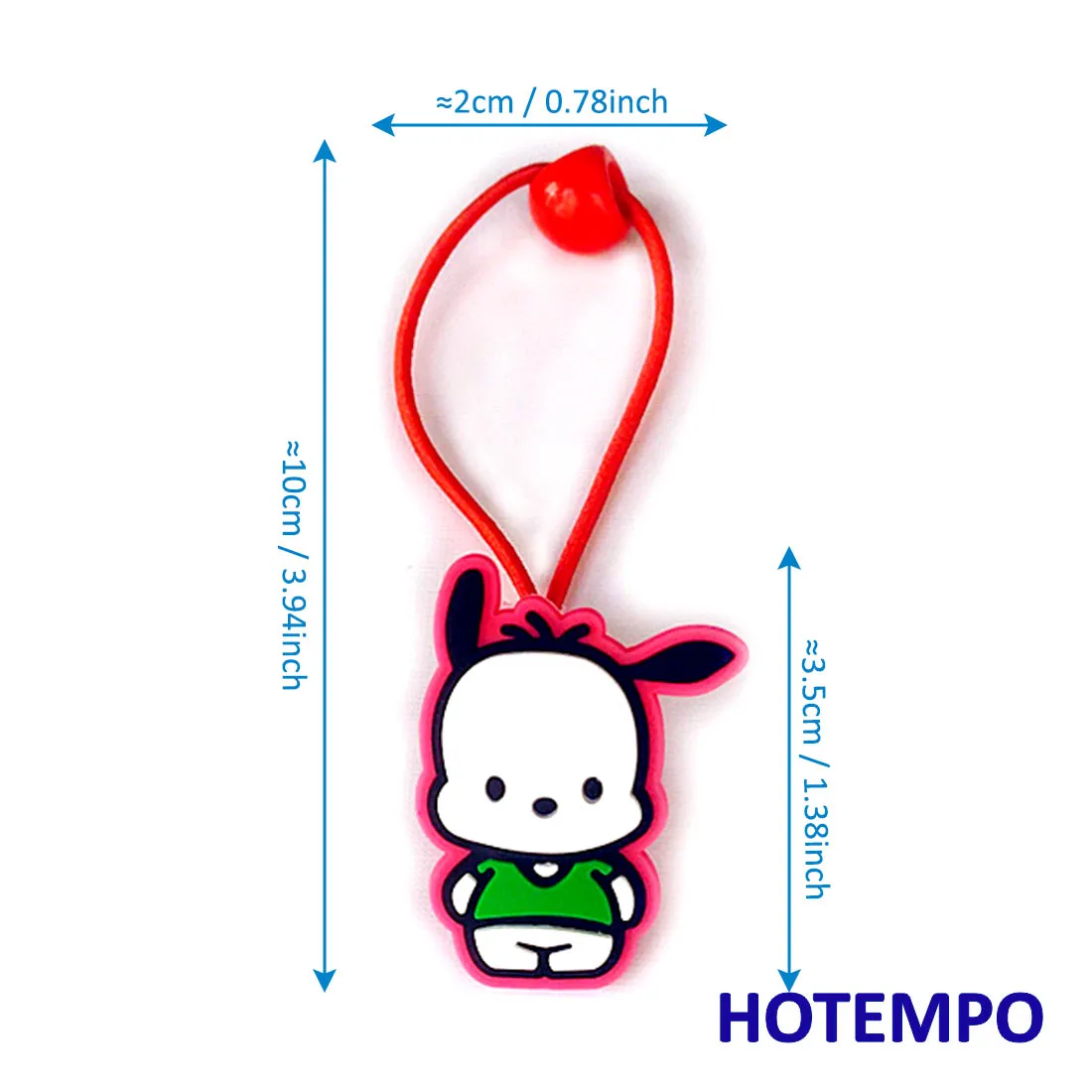 Милый мультфильм Pochacco Pekkle Maru Keroppi Kuromi Melody Twinstars Япония Kawaii Девушки эластичные волосы резинки кольцо для девочек подарок