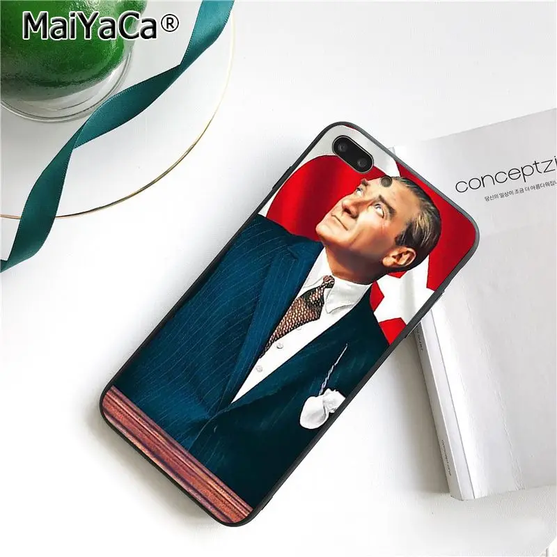 Чехол для телефона MaiYaCa Turkey Mustafa kemale Ataturk для iphone 11 Pro 11Pro MAX 6S 6plus 7 7plus 8 8Plus X Xs MAX 5 5S XR 10