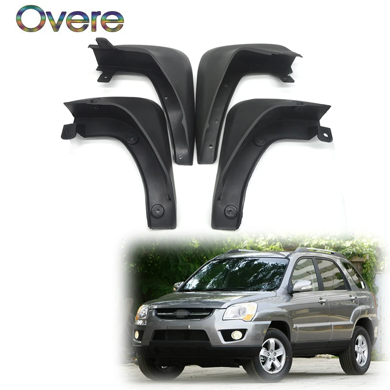 Overe автомобильные передние и задние брызговики для 2004 2005 2006 2007 2008 2009 2010 KIA Sportage W/O