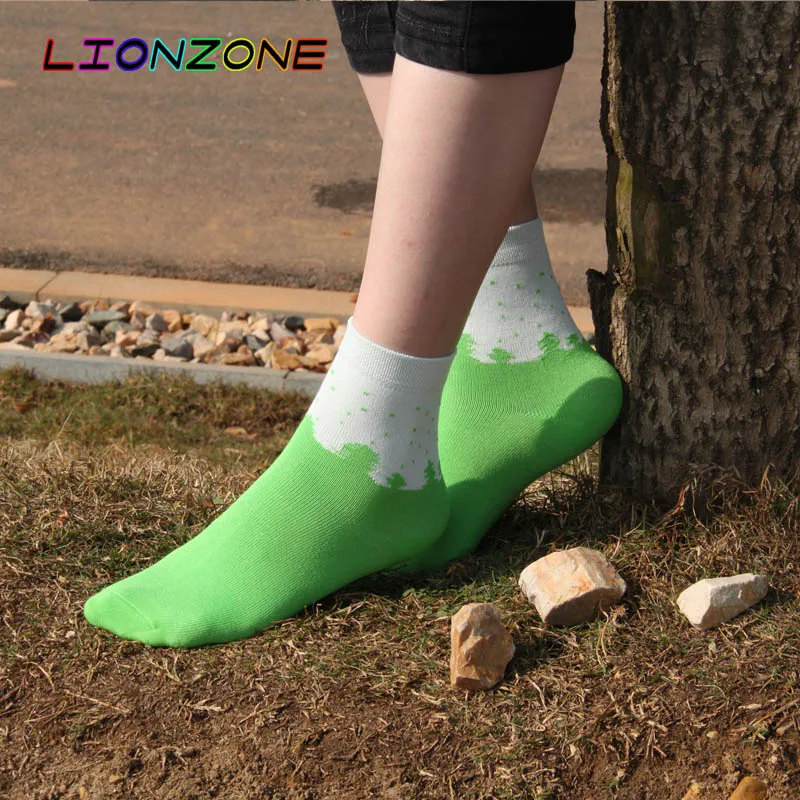 LIONZONE 5 пар/лот Красочные Лесные Фэнтези женские носки повседневные лучшее