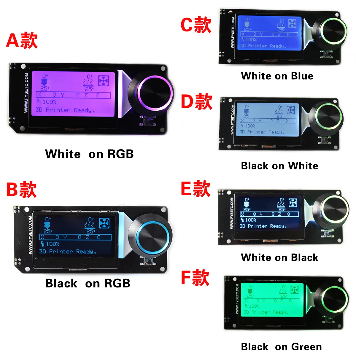 

MKS MINI12864 LCD Screen mini 12864 Smart Display White on black RGB Supports Marlin With SD Card for small 3D Printer DIY parts