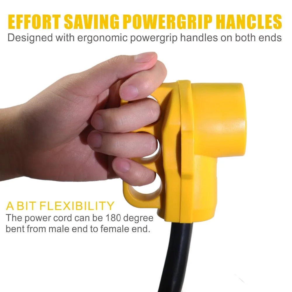 12 дюймовый адаптер для генератора RV 30 А 4 зубчатый штекер с фиксацией на 50 Женский