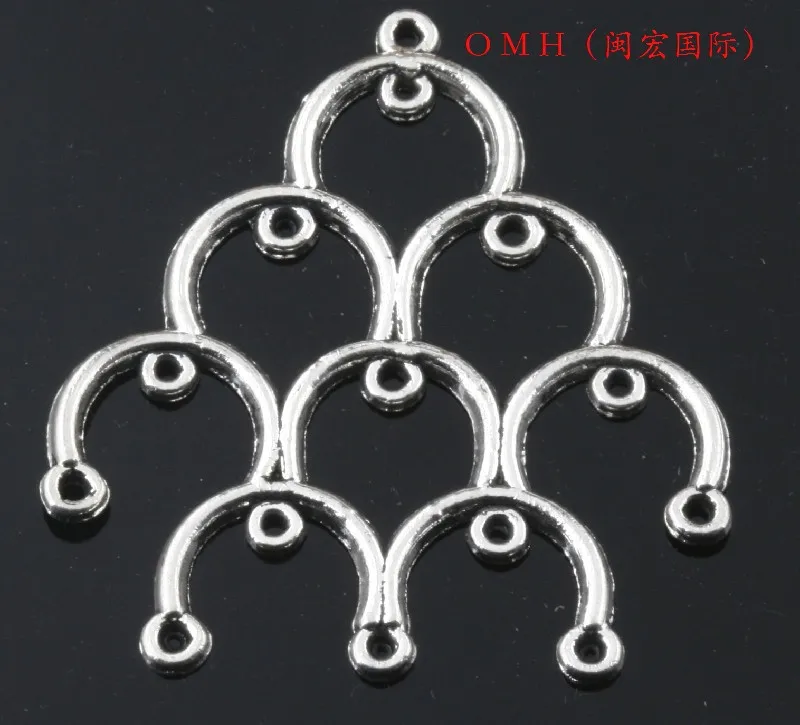 OMH оптовые ювелирные изделия Бесплатная доставка 4 шт. серебряные