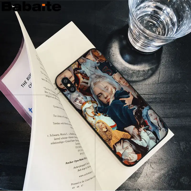 Babaite Billie Eilish Новинка чехол для телефона Fundas чехол для Apple iPhone 8 7 6 6S Plus X XS MAX 5 5S SE XR мобильных телефонов