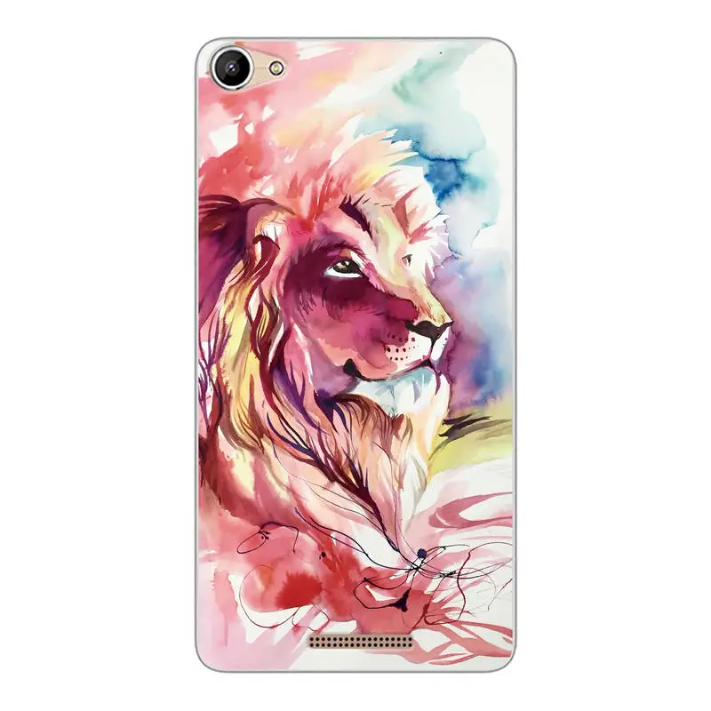 Чехол С Рисунком Тигра льва кота животного для BQ BQ-5058 Strike power Easy Silicone мягкий TPU 5058