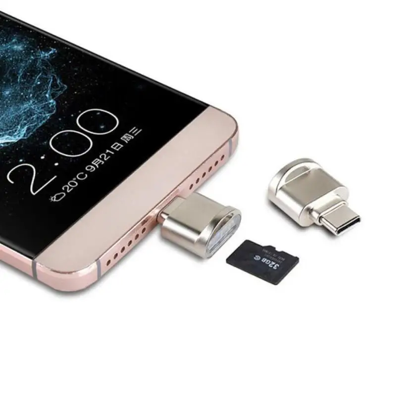 Устройство для чтения карт памяти Micro SD/TF типа C адаптер OTG USB 3 1 Samsung Galaxy S9 запасные