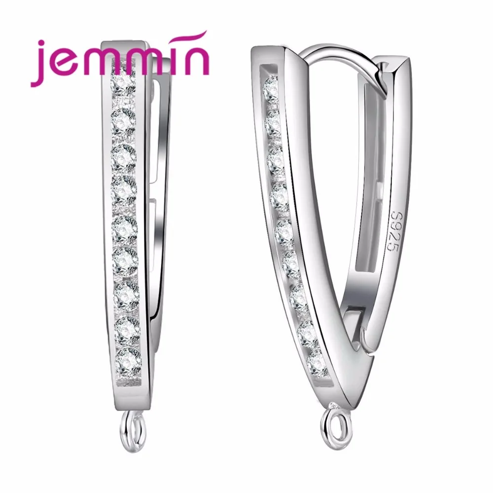 Детали для сережек треугольной формы из серебра 925 пробы|findings earrings|findings 925jewelry