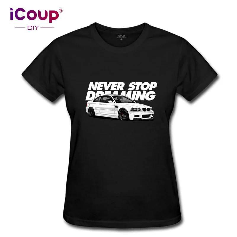ICoup женский 100% хлопок короткий рукав|Футболки| |