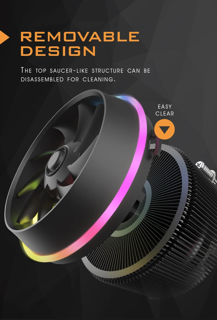 Aigo Shadow Pro cpu RGB кулер 4 PIN светодиодный RGB PC cpu вентилятор Радиатор охлаждения алюминиевый медный радиатор главный кулер Ram тепловая трубка