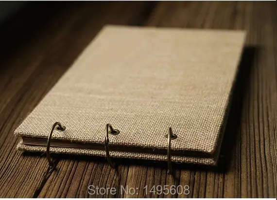 А4 или квадрат под заказ Обложка из мешковины фотоальбом регулируемый свадебный