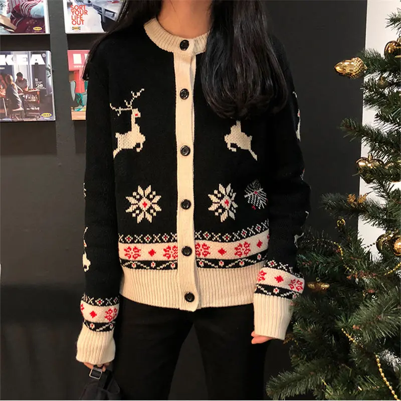HziriP Fashion Lazy Style Women Knitted Sweater 2019 New Autumn Winter Loose Wild Student Cardigans Female Outerwear |
