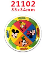 21102 30 шт мультфильм персонаж плоское украшение из смолы PR 20361 - Color: 21102