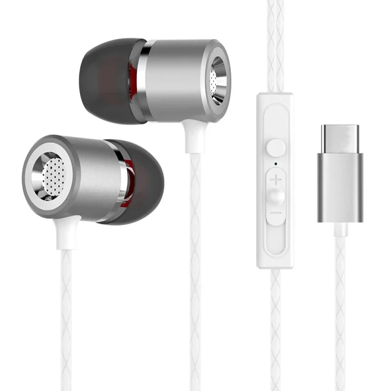 Наушники USB Type C Hi Fi с встроенным чипом непрерывное цифровое аудио без потерь для