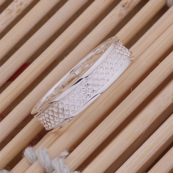 Модные посеребренные ювелирные изделия кольцо в лаконичном стиле лучший подарок