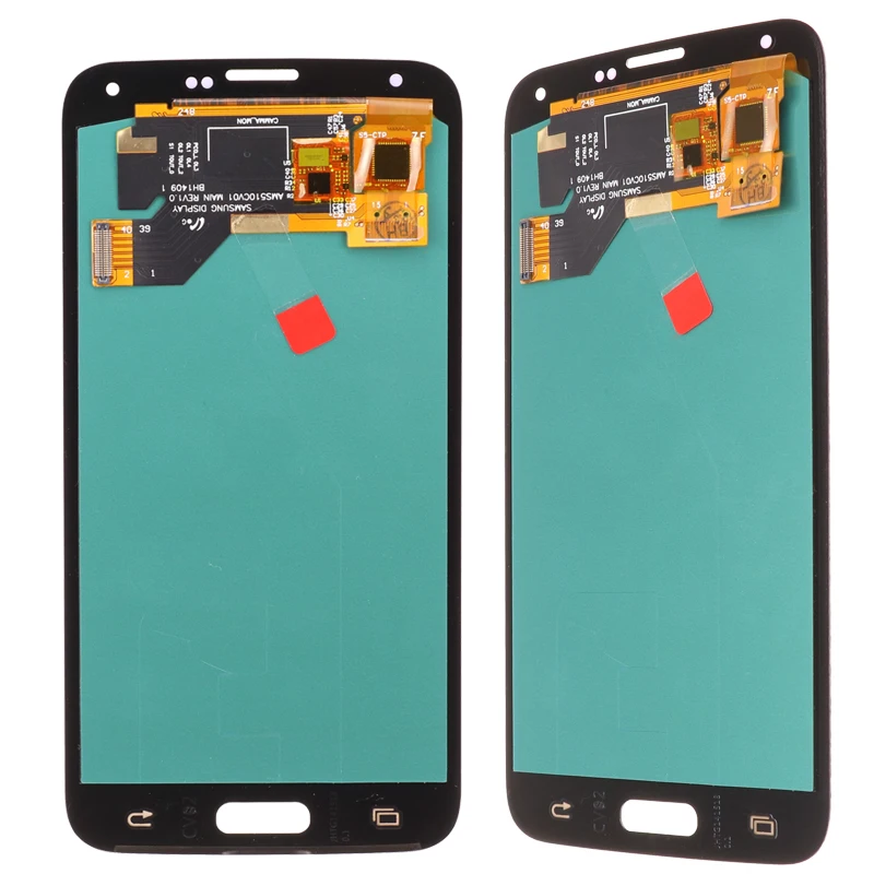 OLED качество 5 7 ''lcd для SAMSUNG Galaxy S5 lcd сенсорный экран i9600 G900 G900F G900M G900H SM G900F|Экраны