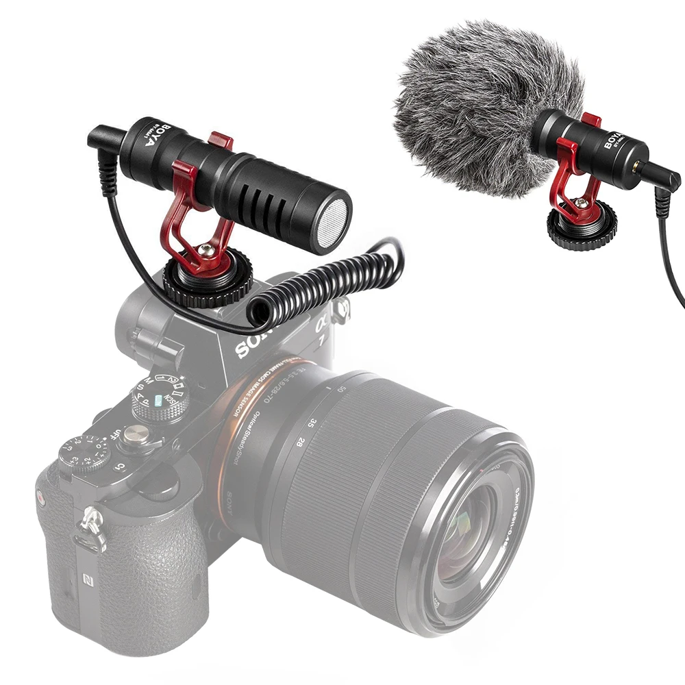 BY MM1 видео Запись Микрофон компактный VS Rode VideoMicro на камеру микрофон для DSLR Nikon Canon