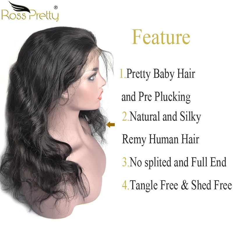 Ross Pretty Remy перуанские волнистые человеческие волосы парики Детские волосы и предварительная накладка из волос кружева передние человеческие волосы парики плотность 150