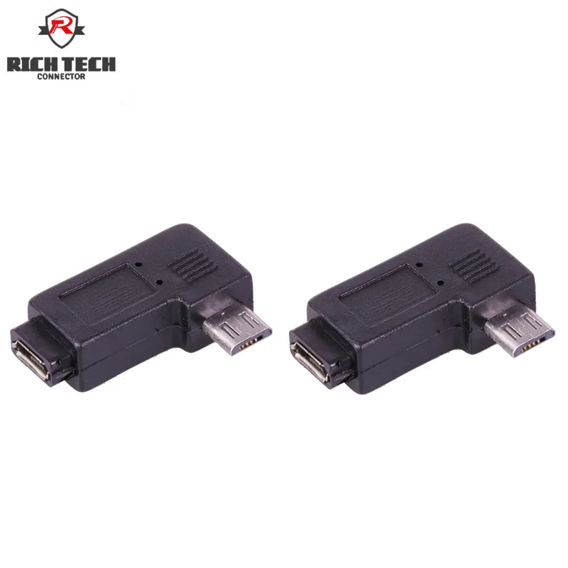 Usb разъем 90 градусов адаптер Micro USB штекер гнездо|Соединители| |
