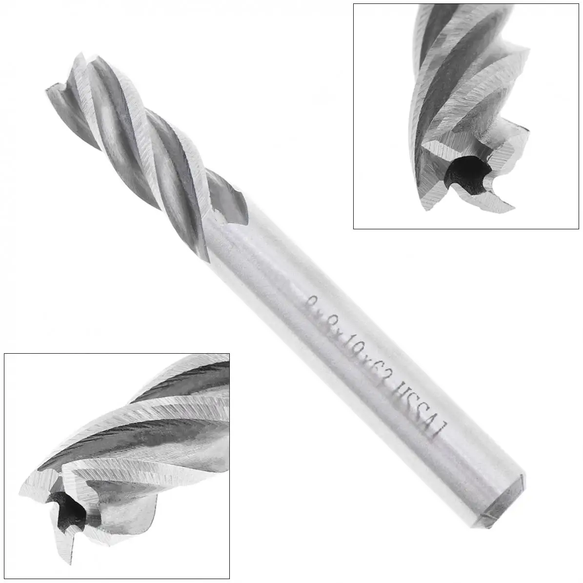 

TORO 8mm 4 Flute Milling Cutter HSS & Aluminum End Mill Cutter with Super Hard Straight Shank for CNC Mold Processing
