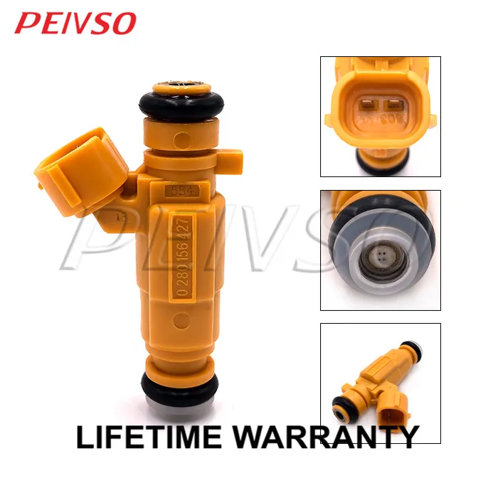 PEIVSO 4шт. 0280156427 9684827280 Топливная форсунка 1984H6 для PEUGEOT&ampCITROËN 206+/207/C3 1.1 1.4