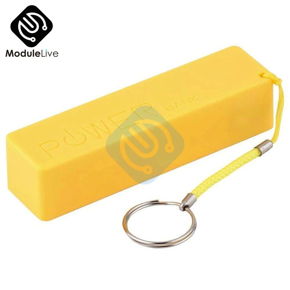 Yellow USB внешний аккумулятор, чехол, Набор 18650, зарядное устройство, сделай сам, коробка, оболочка, набор, синий, зеленый, желтый, черный, зарядное устройство, сделай сам, коробка - Цвет: Yellow