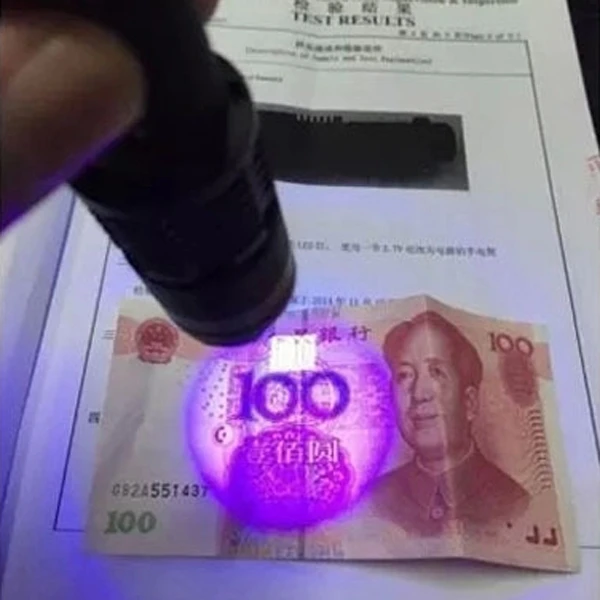 

3-Mode Focus Adjustable Ultra Violet Purple UV LED Light Flashlight Torch For Outdoor illumine