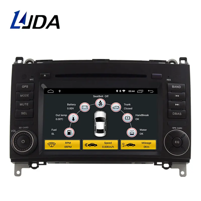 Автомобильный DVD плеер LJDA 2 Din Android 10 0 для Mercedes Benz Sprinter B200 B class W245 B170 W209 W169 Gps радио