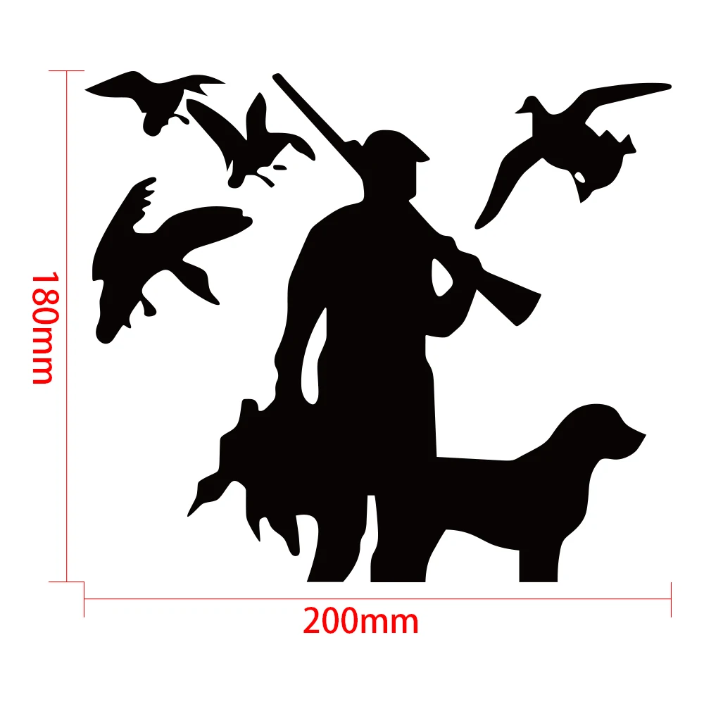 Tancredy Hunting Hunt Hunters and Dogs Pattern Car Bumper Stickers Decals Styling Decoration Door Body Window Sticker | Автомобили и