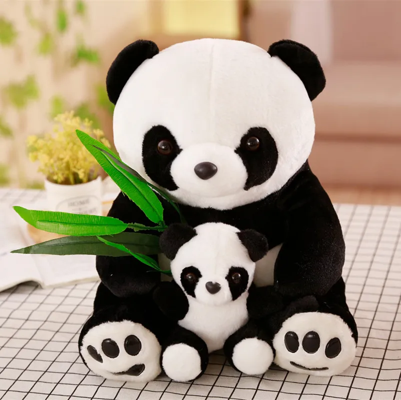 

New Plush Panda Toys Cute Stuffed Animal Doll Mother And Son Toy Gift for Children Friends Girls Home Decor Christmas Gift